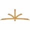 Ekena Millwork Davenport Rough Sawn Timber Gable Bracket, Western Red Cedar, 96"W x 36"H x 2"D x 4"F, 9/12 Pitch GBW096X36X0204DAV00RWR - alternate 1
